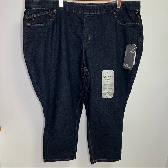 NEW 1822 Denim Plus Size Cropped Denim Capris Plus Size 20W - Picture 13 of 13